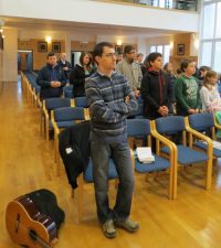 Pri sveti maši na škofijskem srečanju ministrantov (Avtor: Miha Herman) Ministrantski kviz nov 2013 1